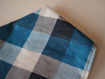 Blue Plaid Bandana (flannel)