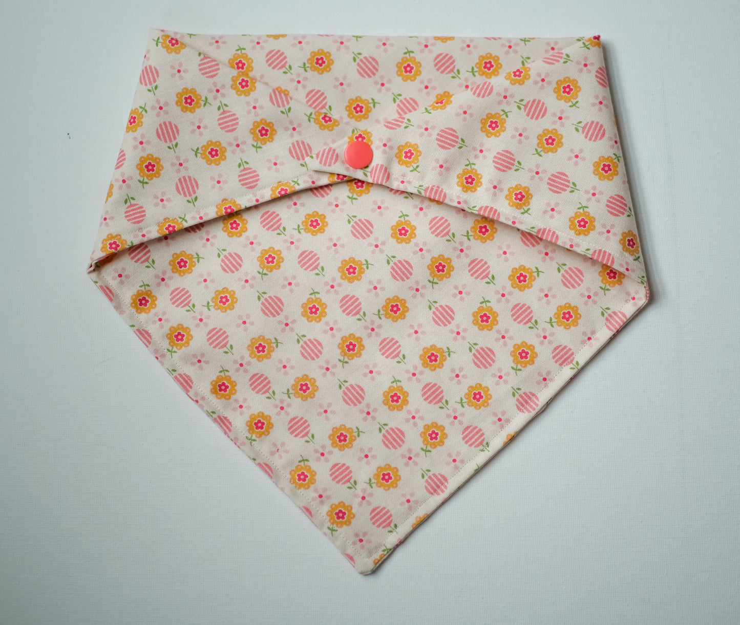 Pink & Orange Floral Bandana